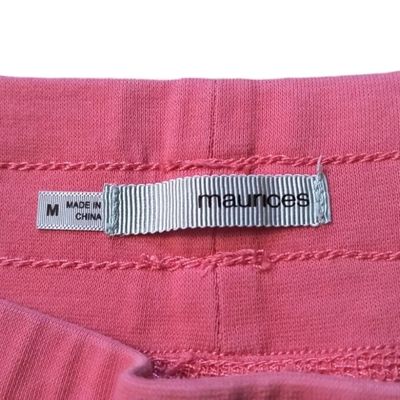 Maurices Salmon Colored Pull On Cotton Shorts with Drawstring Comfort Wa… - Picture 8 of 10